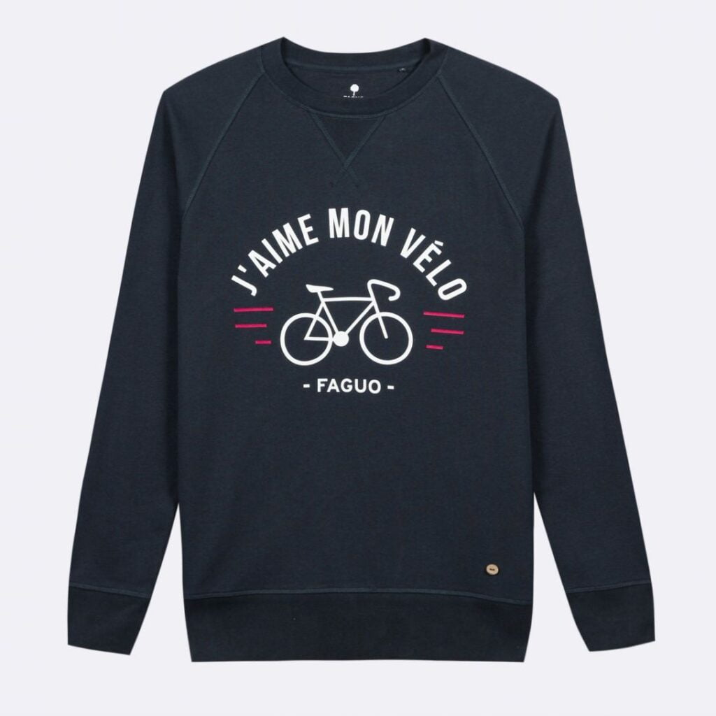 Sweat-shirt Rétro Vélo De Route Avec Motif Cœur Battant - Idéal Pour Les Cyclistes