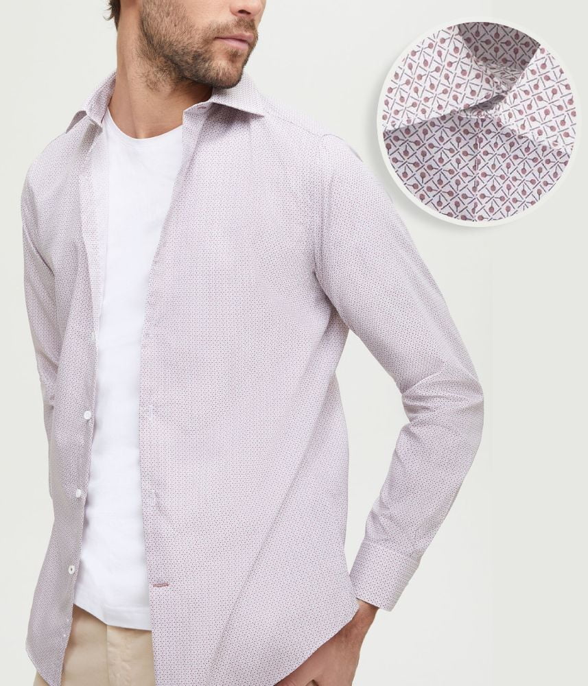 - Chemise à imprimé géométrique pour homme - Décontractée - BURTON