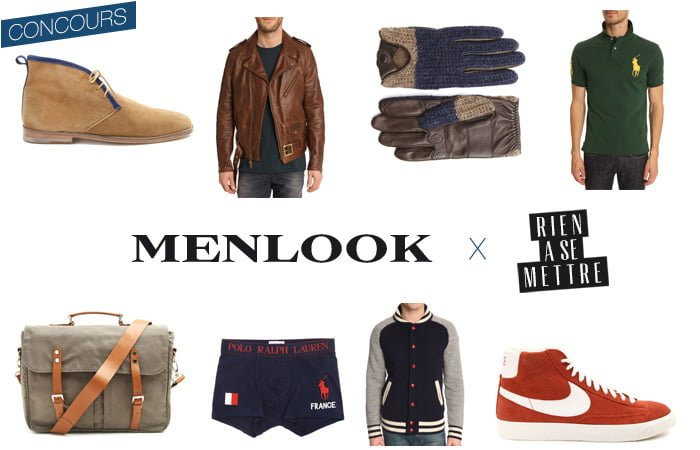 Concours MENLOOK.com et Rienasemettre.fr - Tentez de gagner 200€ de vêtements et accessoires Homme jusuq'au 15 décembre 2013