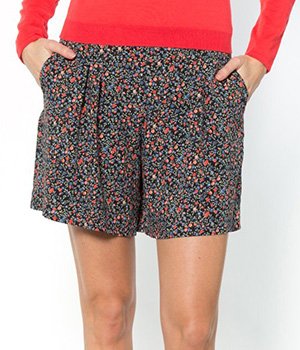 - Short femme - Motif fleurs - Mademoiselle R