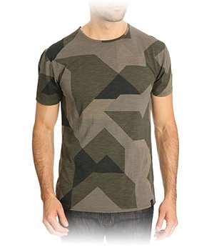 - Tshirt à motif géometrique pour Homme - Kaki - GSTAR