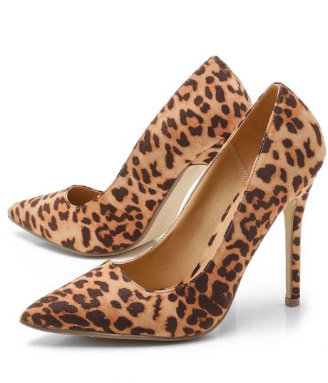 Escarpins Femme &agrave; motif L&eacute;opard marron - BOOHOO