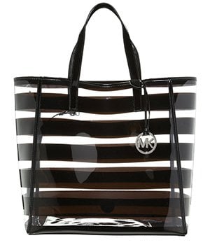  - Cabas à rayures noires pour Femme - ELIZA - Michael Kors