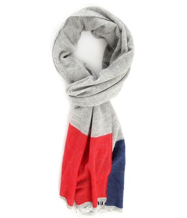 - Echarpe Lambswool en laine - Homme - Bleu Blanc Rouge - COMMUNE DE PARIS