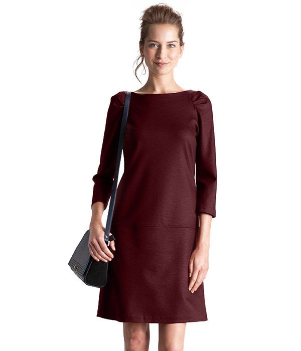 - Robe rouge Bordeaux - Laine Maille Milano - Cyrillus - Mode Femme