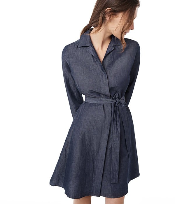 - Robe-Chemise en Denim - Bleu Indigo - Diamond G - GANT