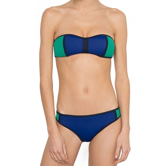 - Maillot de bain - Bikini Femme color block- Bleu Vert - R EDITION