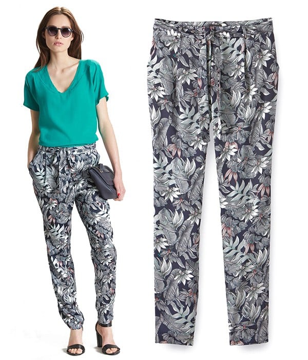 - Pantalon carotte léger - Imprimé Tropical - Femme - CYRILLUS