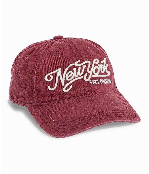 - Casquette de Baseball - Homme - Rouge Bordeaux - New York NYC - NEXT