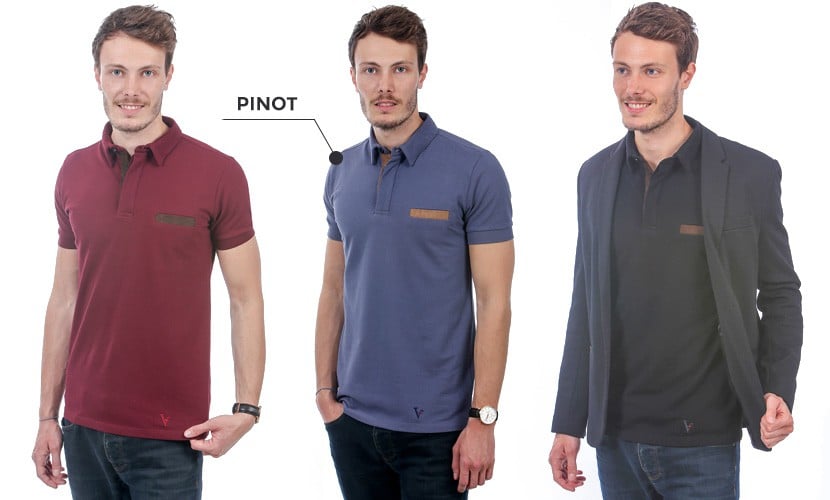 Polo élégant pour Homme - VINIFERA - Maison française de prêt à porter autour du vin