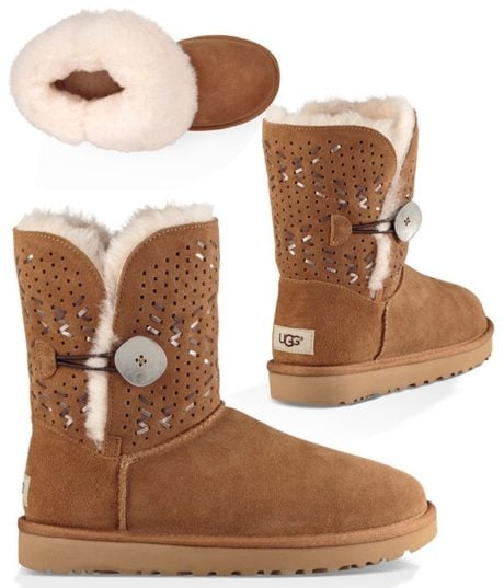 Bottes Four&eacute;es Hiver - Mode Femme - UGG - Bailey Button II Tehuano