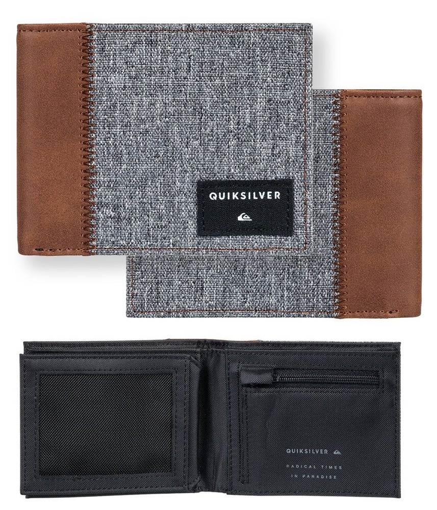 - Portefeuille Masculin à 2 volets - Porte-monnaie zippé - QUICKSILVER