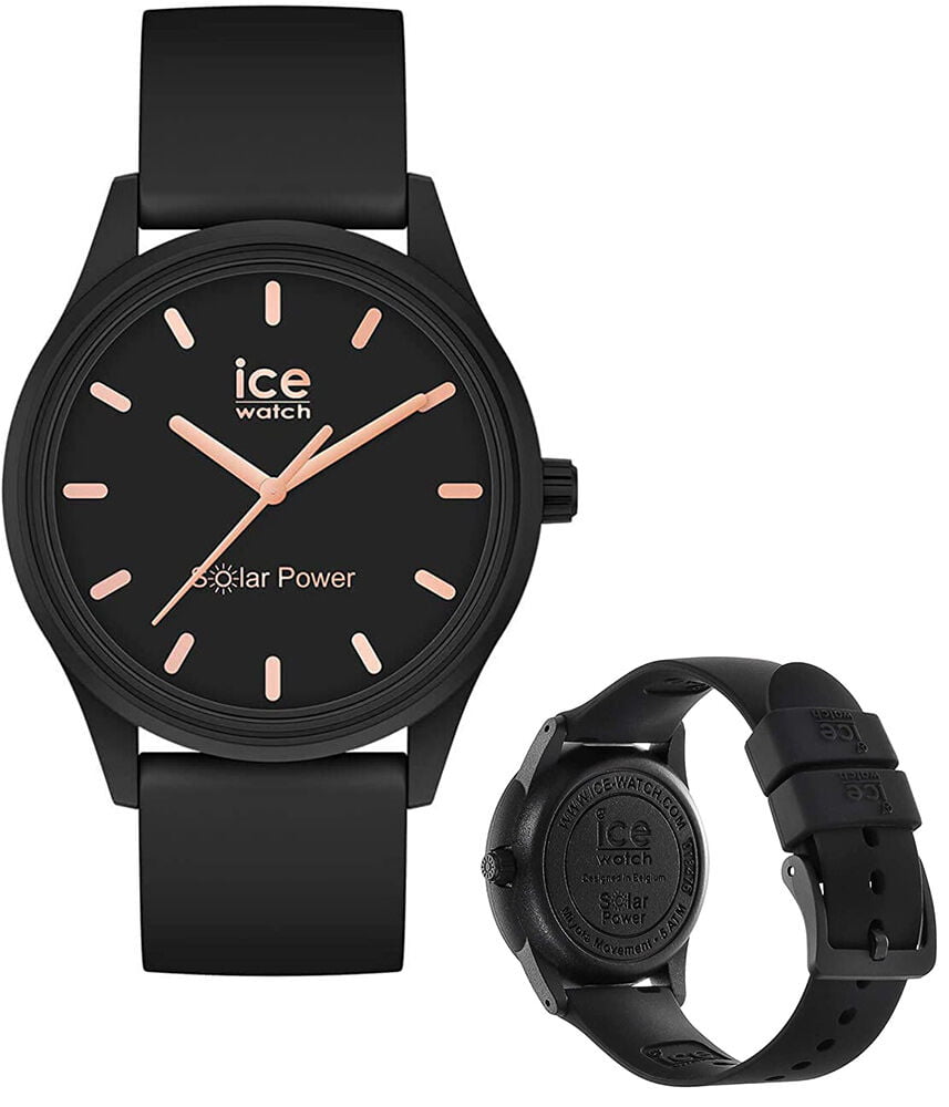Montre écologique Montre Ice Solar Power Femme - Bracelet Silicone - Écologique Et Rechargeable à La Lumière Montre Femme Guess