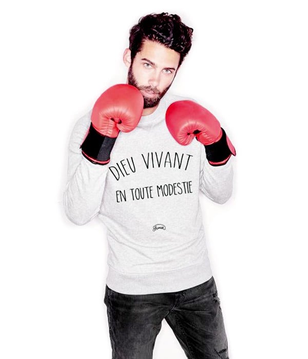 Sweat pour Homme « Dieu vivant en toute modestie » LE FABULEUX SHAMAN