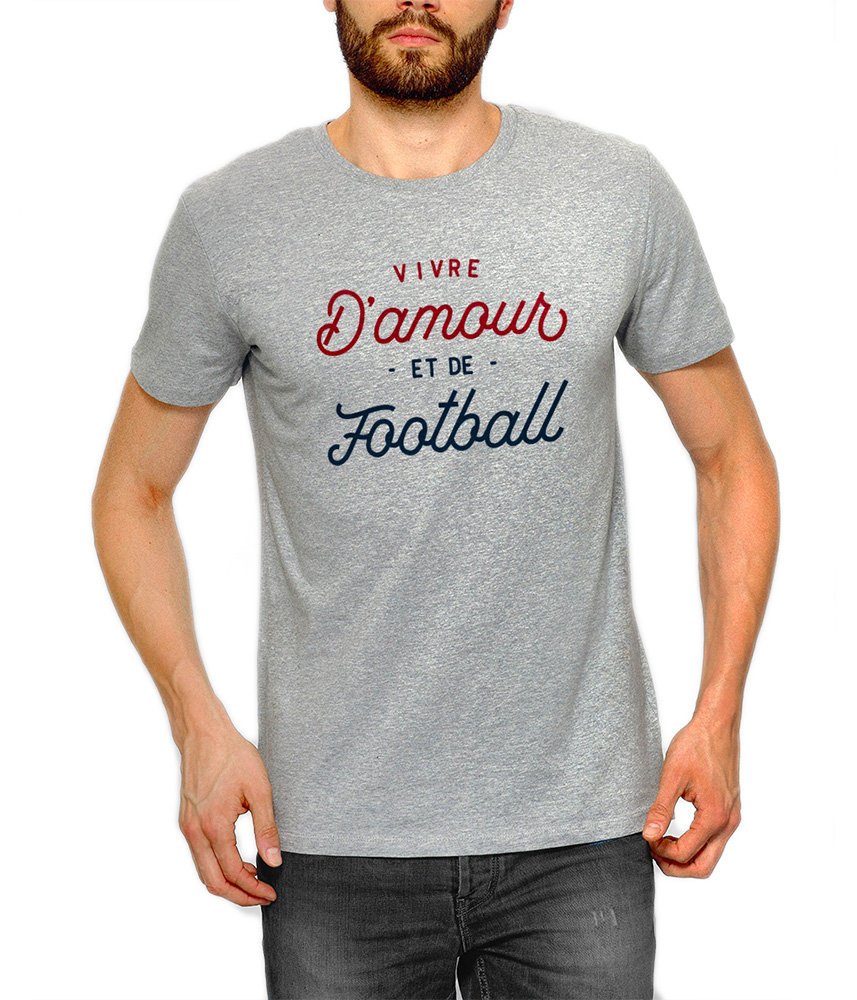 Tshirt pour homme spécial football coupe du monde - Tshirt Homme, Gris - spécial Coupe du Monde de Football - MONSIEUR TSHIRT