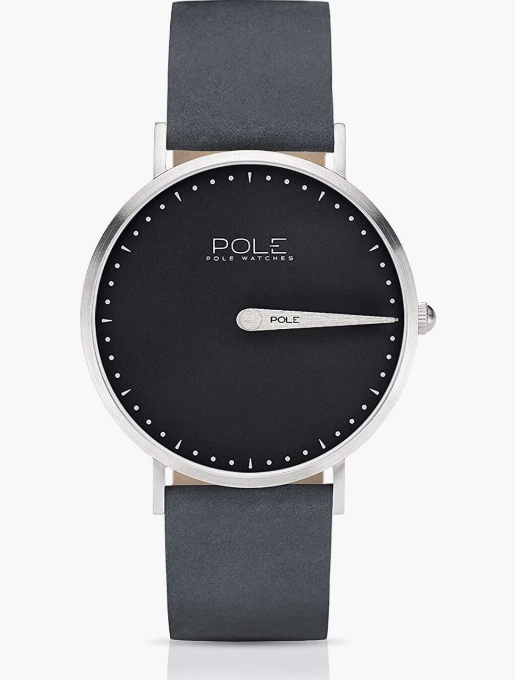 Montre mono aiguille pour homme POLE - Montre Analogique Homme - 24h Mono-aiguille - Bracelet Bleu / Gris