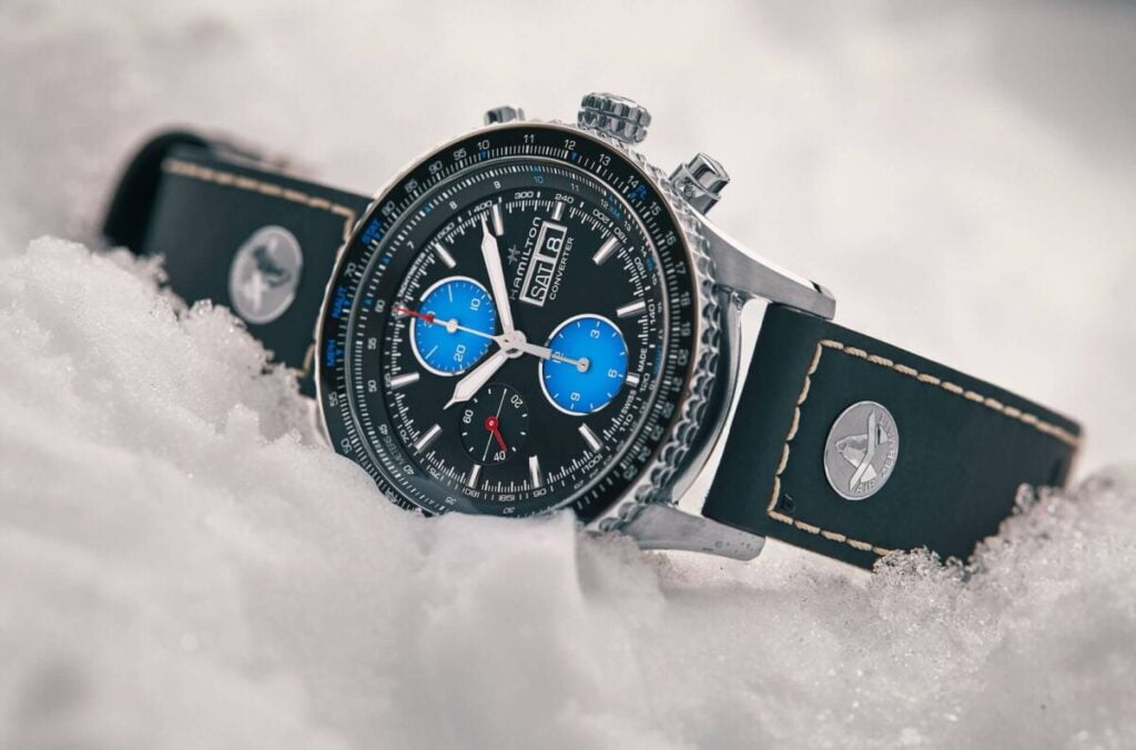 Montre hamilton Khaki Aviation Converter Auto Chrono Air Zermatt.