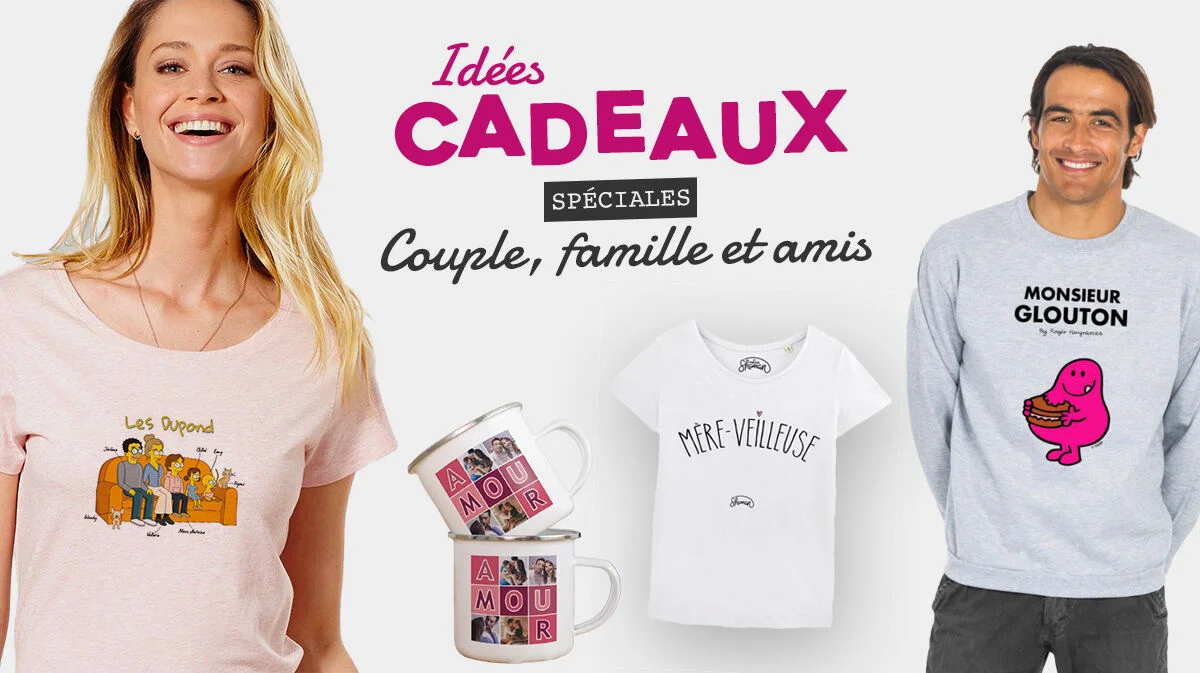 Idées Cadeaux Pour Couple, Famille Et Amis | Sweat T-shirts Et ...