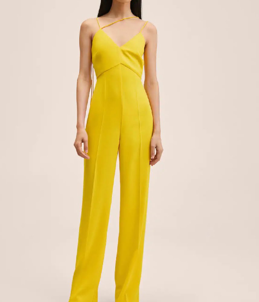 Combinaison jaune à dos stylé – JESS