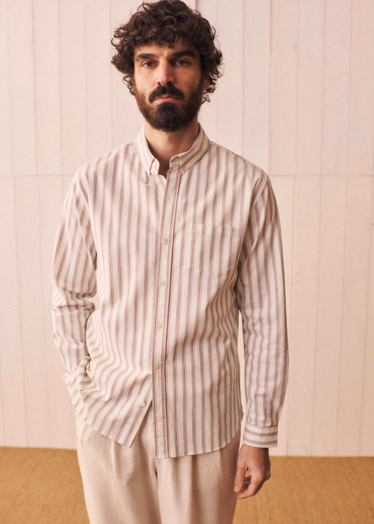 Pourquoi cette chemise gaufrée revient-elle chaque été quand il fait très chaud, du col ouvert aux silhouettes coordonnées - - chemise seersucker octobre