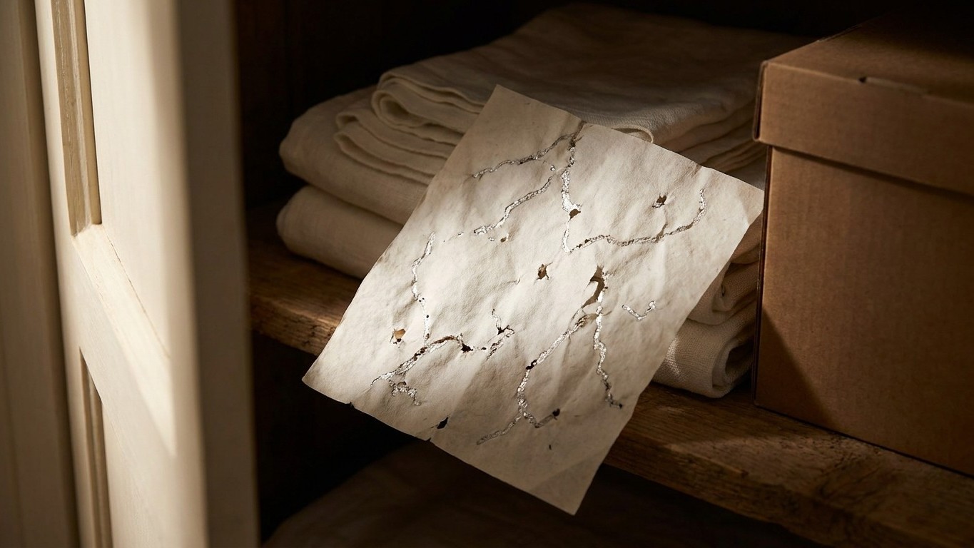 Glissez une feuille de papier au fond de votre armoire à linge et revenez le lendemain : c'est le test qui révèle d'où sor...