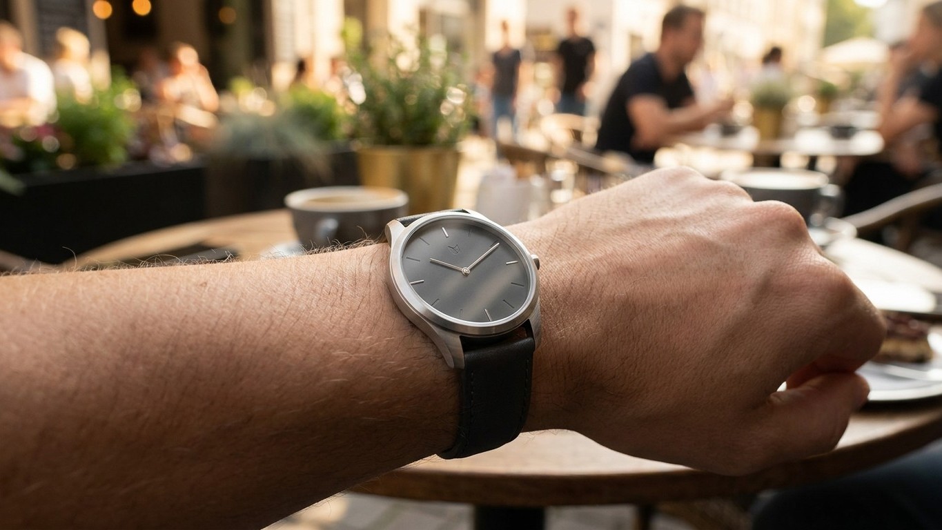 J'ai choisi une montre au cadran reconnaissable à dix mètres juste parce qu'elle en imposait : en terrasse, un passant l'a...