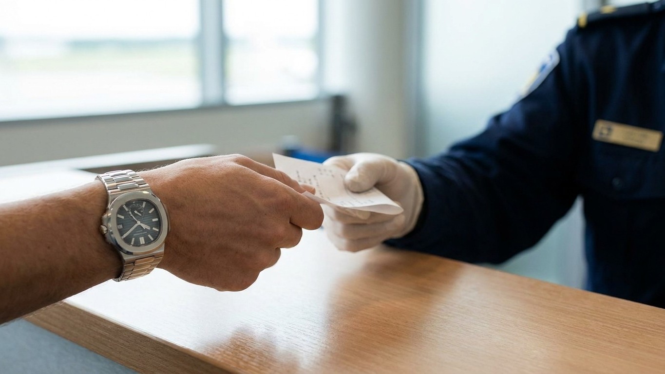 J'ai enfilé ma montre neuve achetée à Dubaï juste avant d'embarquer : à Roissy, l'agent m'a montré à partir de quel montan...