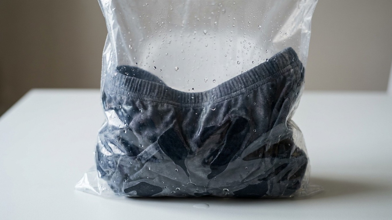 J'ai fourré mon maillot mouillé dans un sac plastique au retour de plage juste pour ne pas tremper mes affaires : au trois...