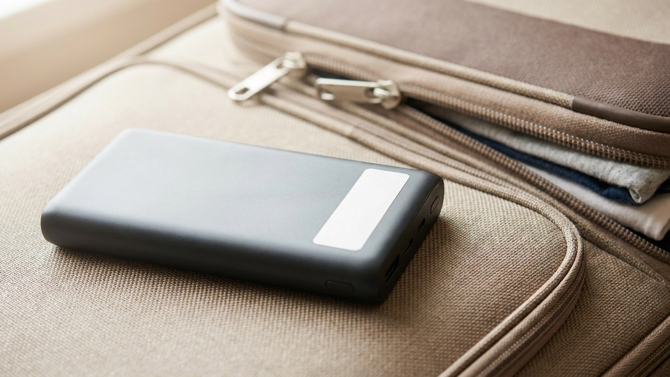 J'ai glissé ma batterie externe au fond de ma valise en soute juste pour gagner de la place : mon nom est passé dans les h...
