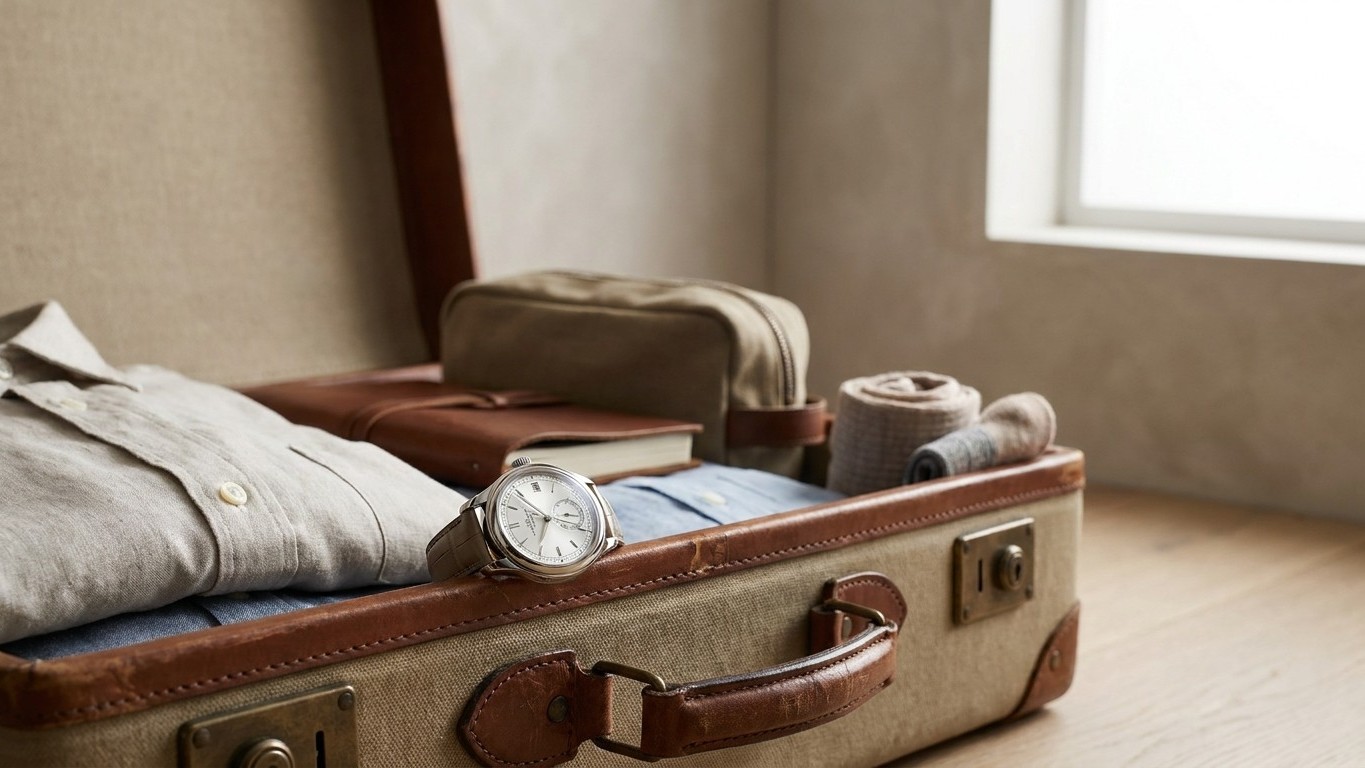 J'ai glissé ma montre au fond de ma valise enregistrée pour ne pas la perdre au portique : au moment de récupérer mon baga...