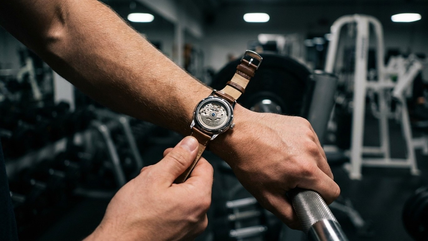 Mon voisin retire toujours sa montre avant d'attraper la barre et ce n'est pas pour éviter les rayures