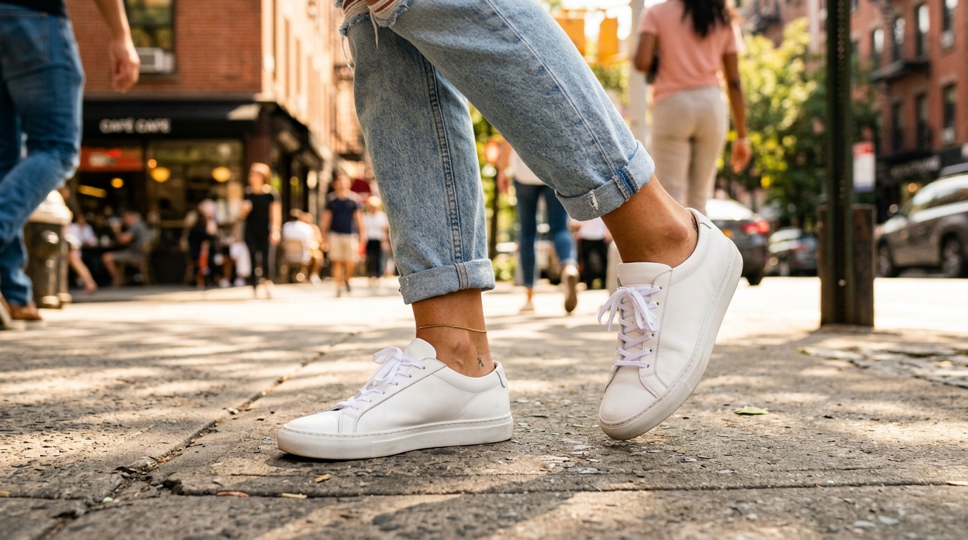 Plus personne ne porte de baskets blanches à la rentrée : voici ce que les new-yorkaises choisissent désormais - - plus personne ne porte de baskets blanches a la rentree voici ce que les new yorkaises portent desormais featured 1787232114