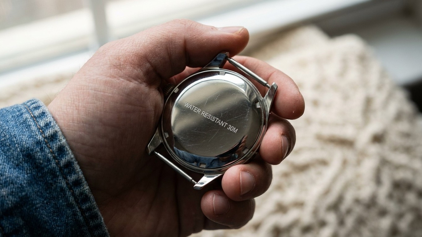 Retournez votre montre et lisez le chiffre gravé à côté de « water resistant » : c'est le test qui révèle si elle supporte...