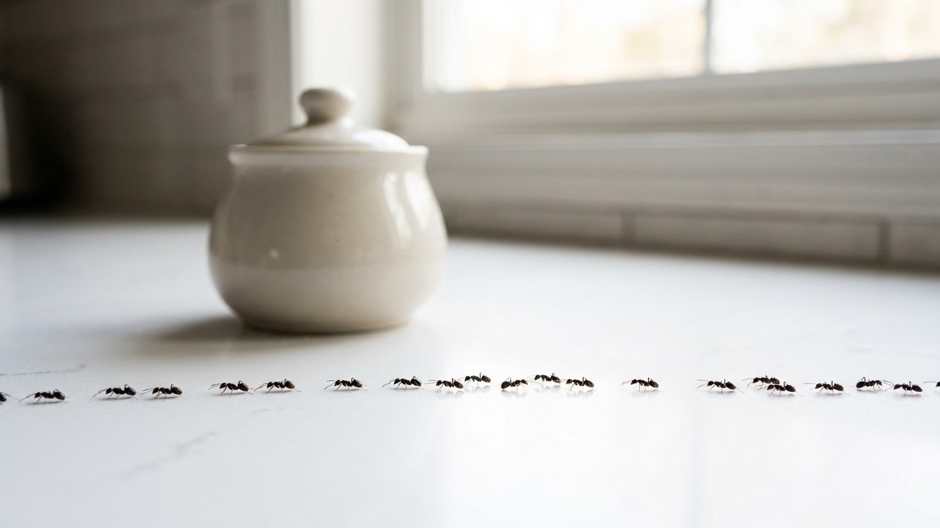 Si les fourmis repassent sur votre plan de travail chaque matin malgré le vinaigre, ce n'est pas votre ménage : c'est ce q...
