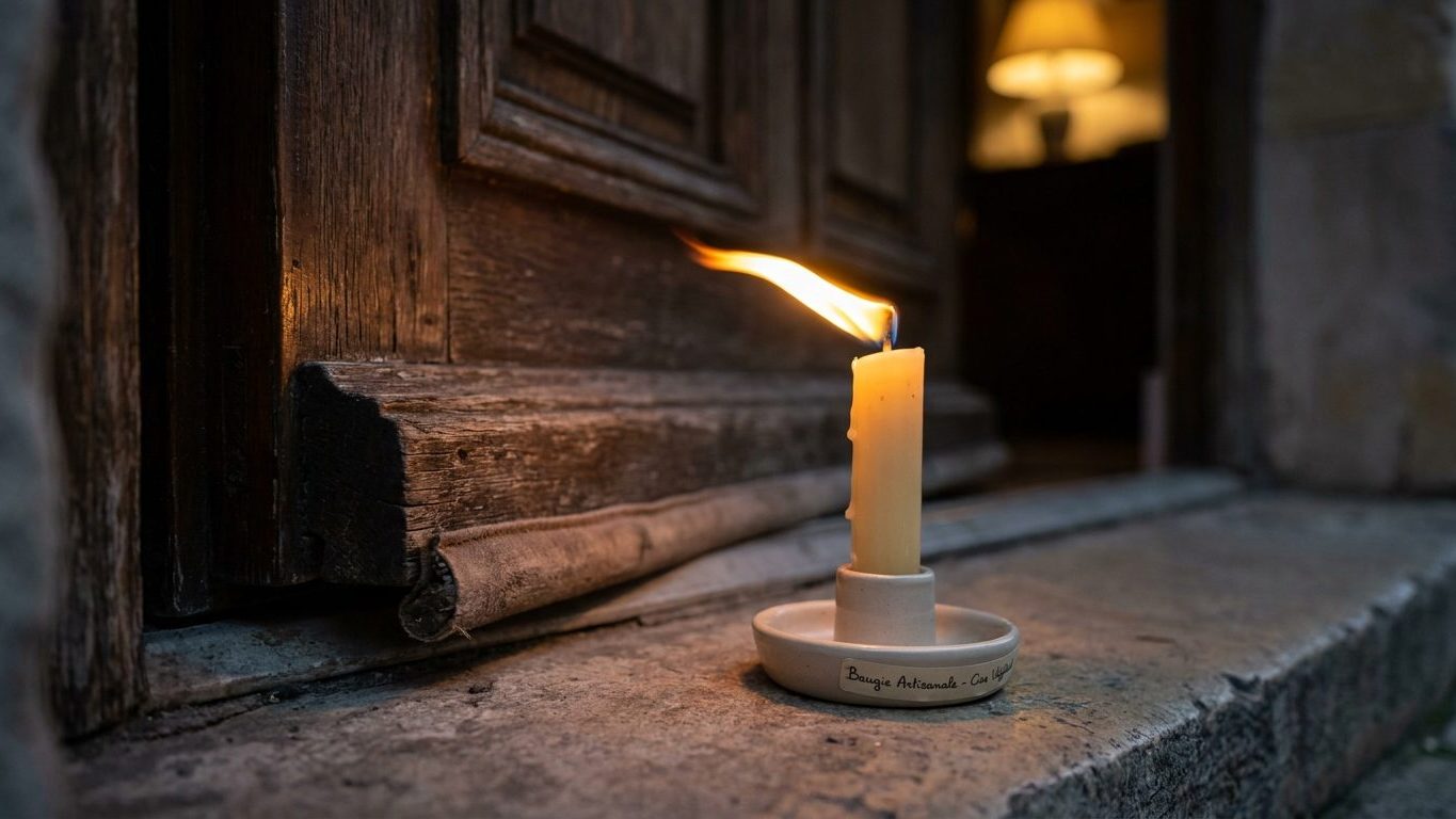 Approchez la flamme d'une bougie du bas de votre porte d'entrée un soir de septembre et regardez-la : c'est ce que vérifie...