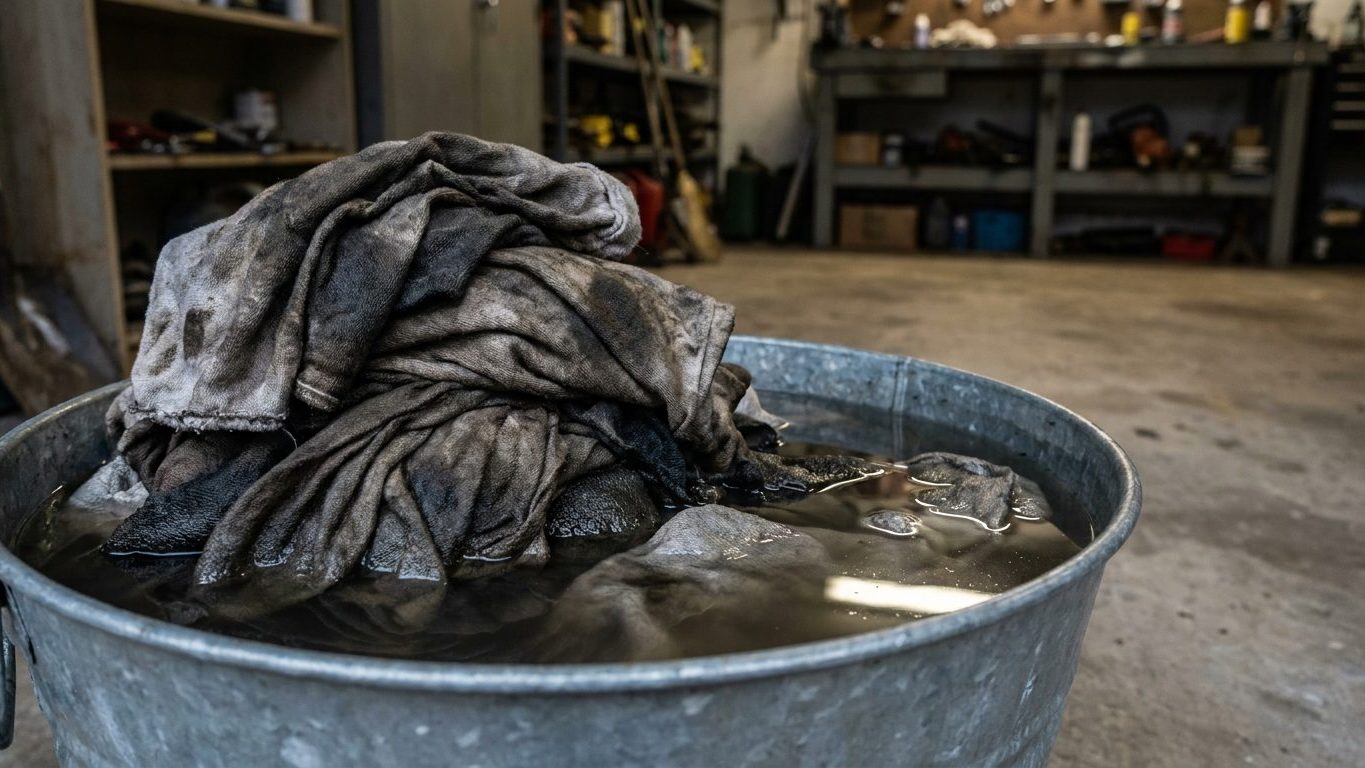 J'ai roulé mes chiffons dans un sac après avoir huilé mon parquet juste pour ne pas salir : deux heures plus tard, j'ai co...