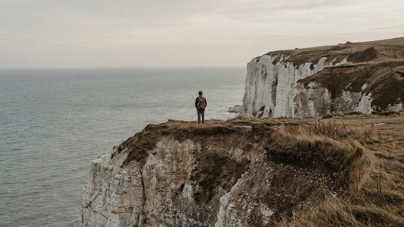 J'ai tourné quarante minutes pour me garer à Étretat un dimanche d'été : le soir même, je marchais seul en haut de falaise...