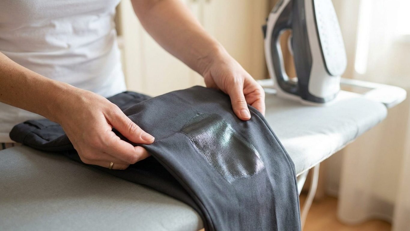 « Je pensais que mon fer était trop vieux » : pourquoi ce voile brillant sur votre pantalon vient du petit symbole que per...