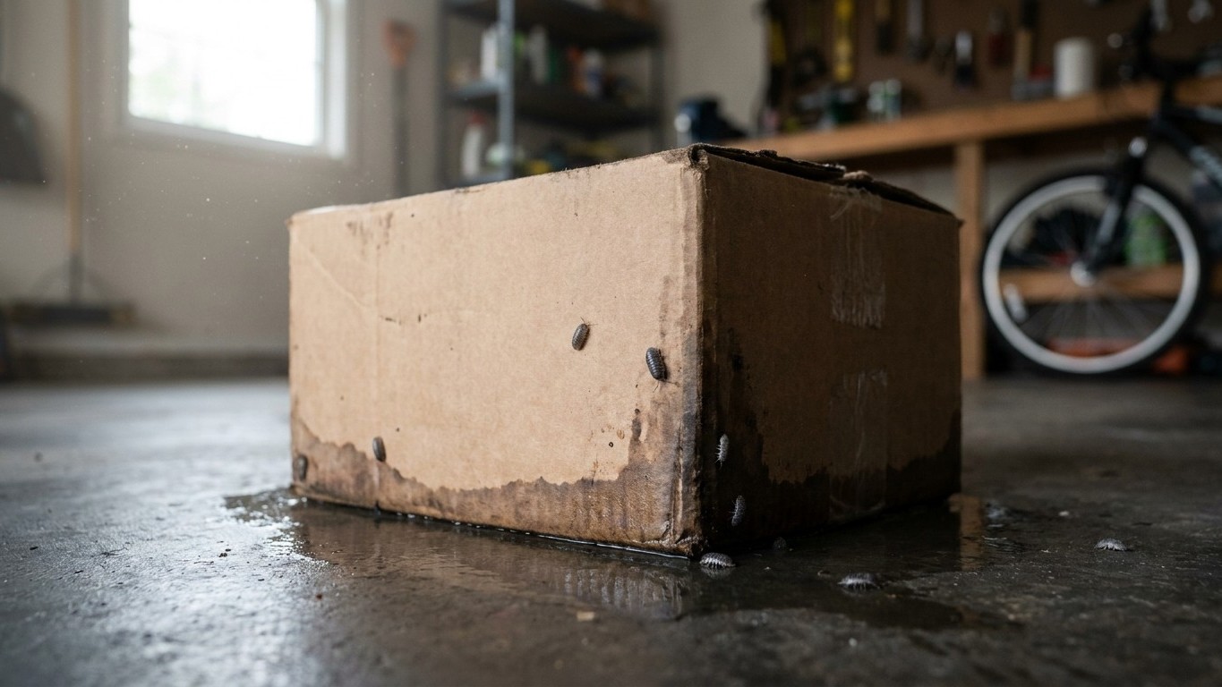 Les désinsectiseurs n'en peuvent plus de le répéter : ce carton posé à même le sol du garage est ce qui fait entrer les cl...