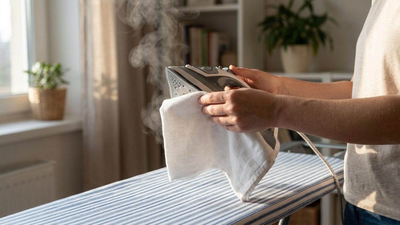 Ma voisine passe toujours son fer à vide sur un vieux torchon avant de toucher ses draps blancs et ce n'est pas pour le ch...