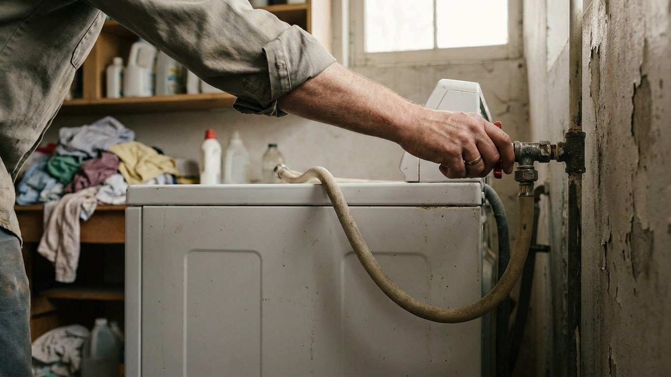 Mon voisin ferme le petit robinet derrière son lave-linge après chaque cycle et ce n'est pas pour économiser l'eau