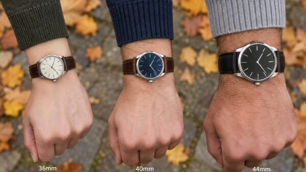 Taille de montre homme selon le tour de poignet