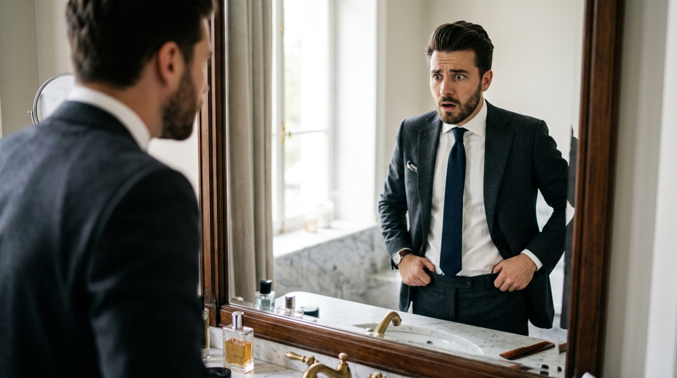 Un costume parfaitement taillé peut pourtant paraître négligé : l’oubli discret que beaucoup d’hommes commettent - - un costume parfaitement taille peut pourtant paraitre neglige loubli discret que beaucoup dhommes commettent featured 1790573013