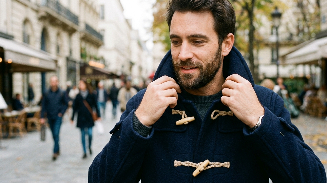 Ces étranges attaches du duffle-coat cachent une histoire bien plus ingénieuse qu’on ne l’imagine