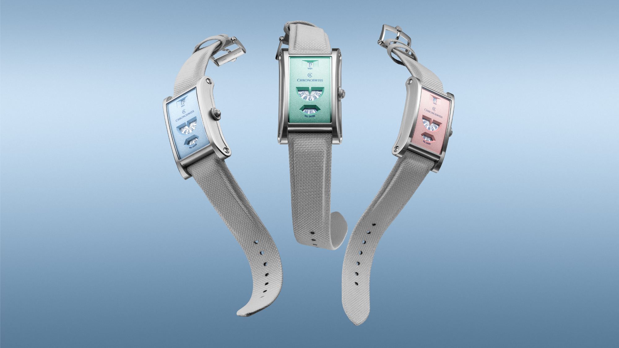 Chronoswiss bouscule les codes de l’horlogerie avec cette étonnante montre mécanique au cadran pastel