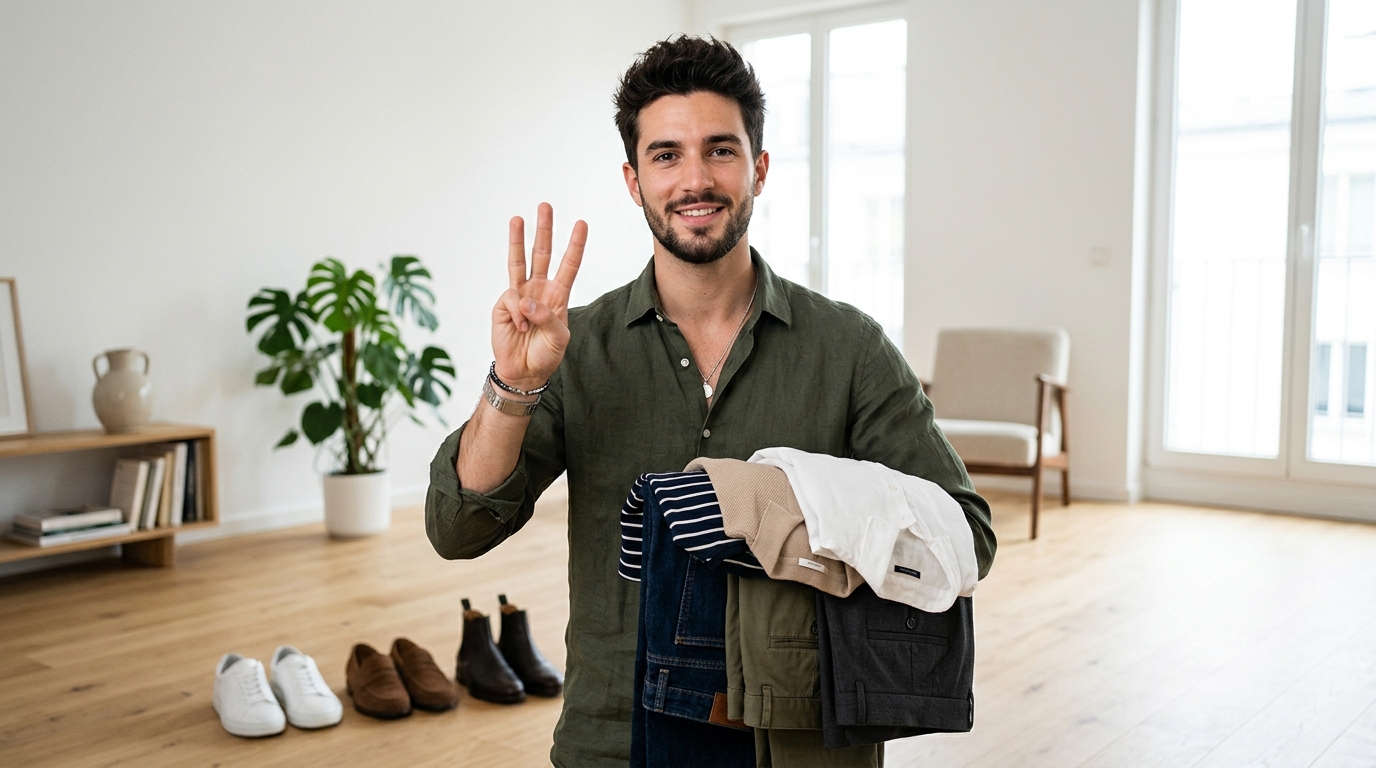 Connaissez-vous la règle du 3-3-3 ? Cette méthode minimaliste promet de simplifier votre dressing sans sacrifier votre style