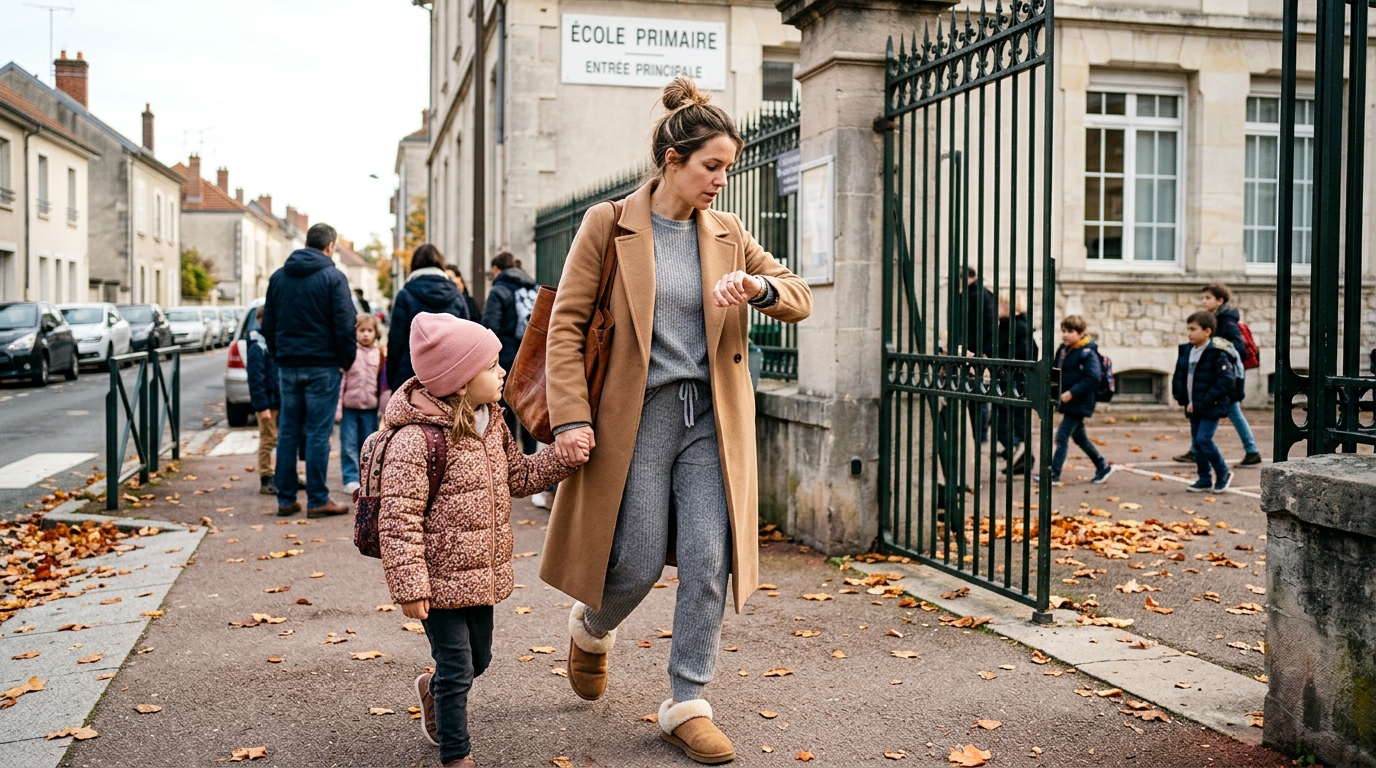 « J’ai honte chaque matin, mais je n’ai pas le choix si je veux être à l’heure » : ces mamans qui déposent leurs enfants en pyjama et chaussons à l’école