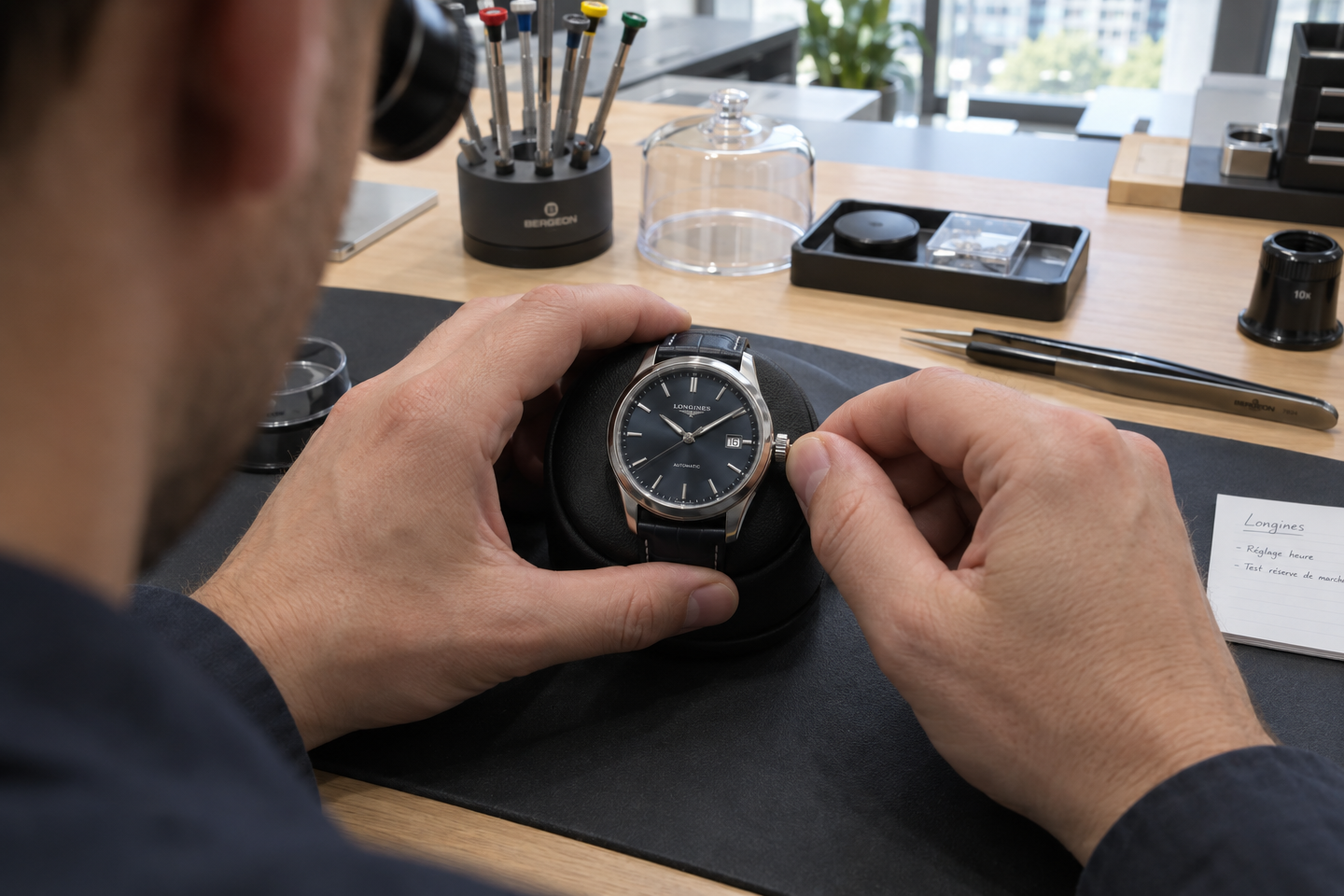 Je croyais que mon horloger tirait la couronne de ma montre automatique juste pour l’avancer d’une minute : ce qu’il guettait vraiment sur la trotteuse m’a carrément surpris