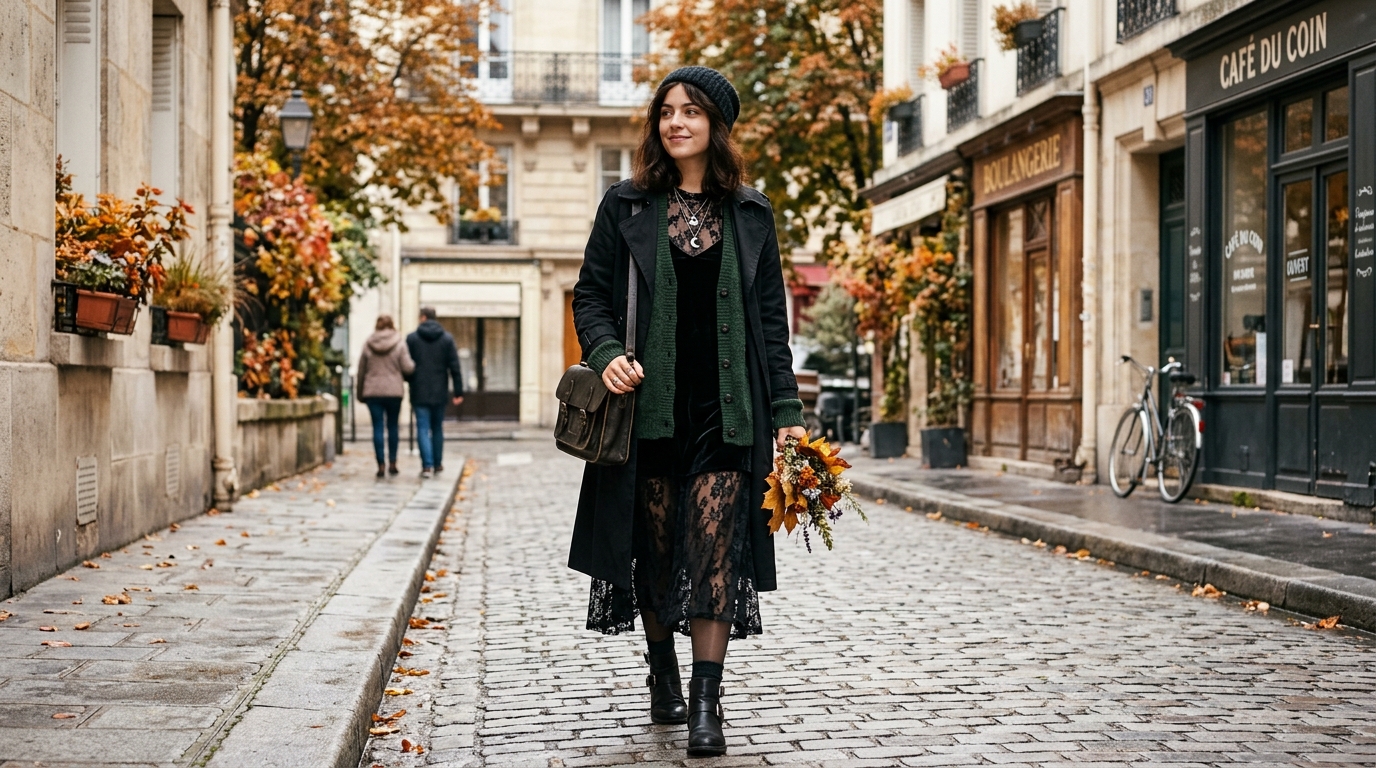 Le witchcore remplace-t-il le bohème ? Cette tendance mystérieuse envahit les looks cet automne
