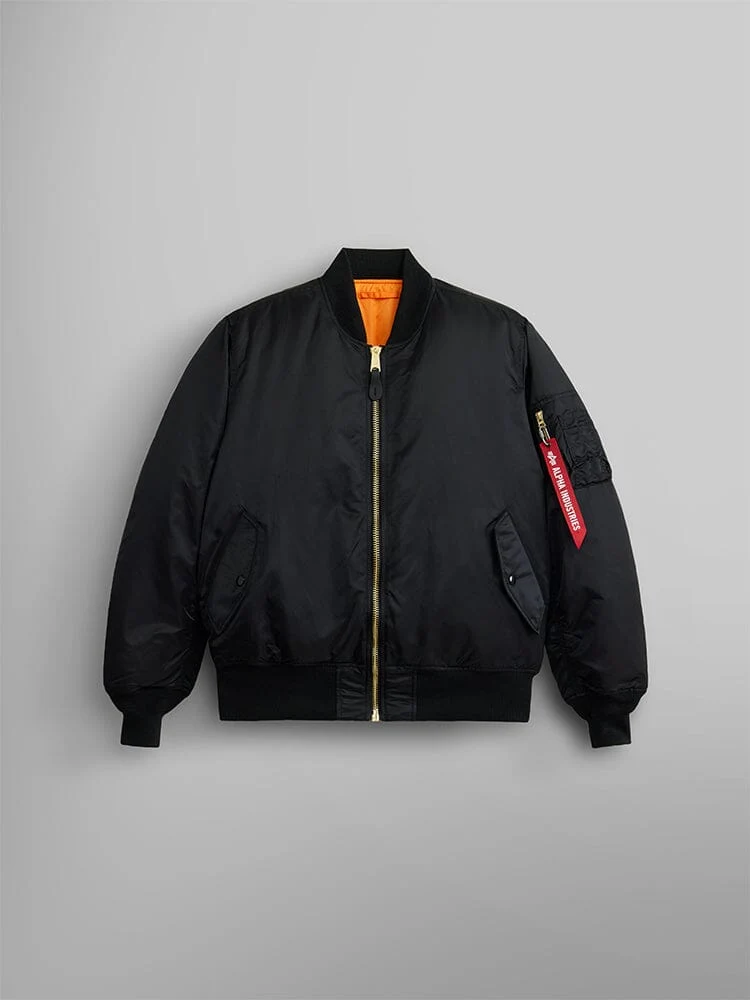 Si la doublure de votre bomber est orange vif alors que l'extérieur reste kaki, ce n'est pas un caprice de styliste : c'est ce que les pilotes de l'US Air Force devaient faire en touchant le sol - - ma 1 bomber jacket heritage outerwear black xs 699657